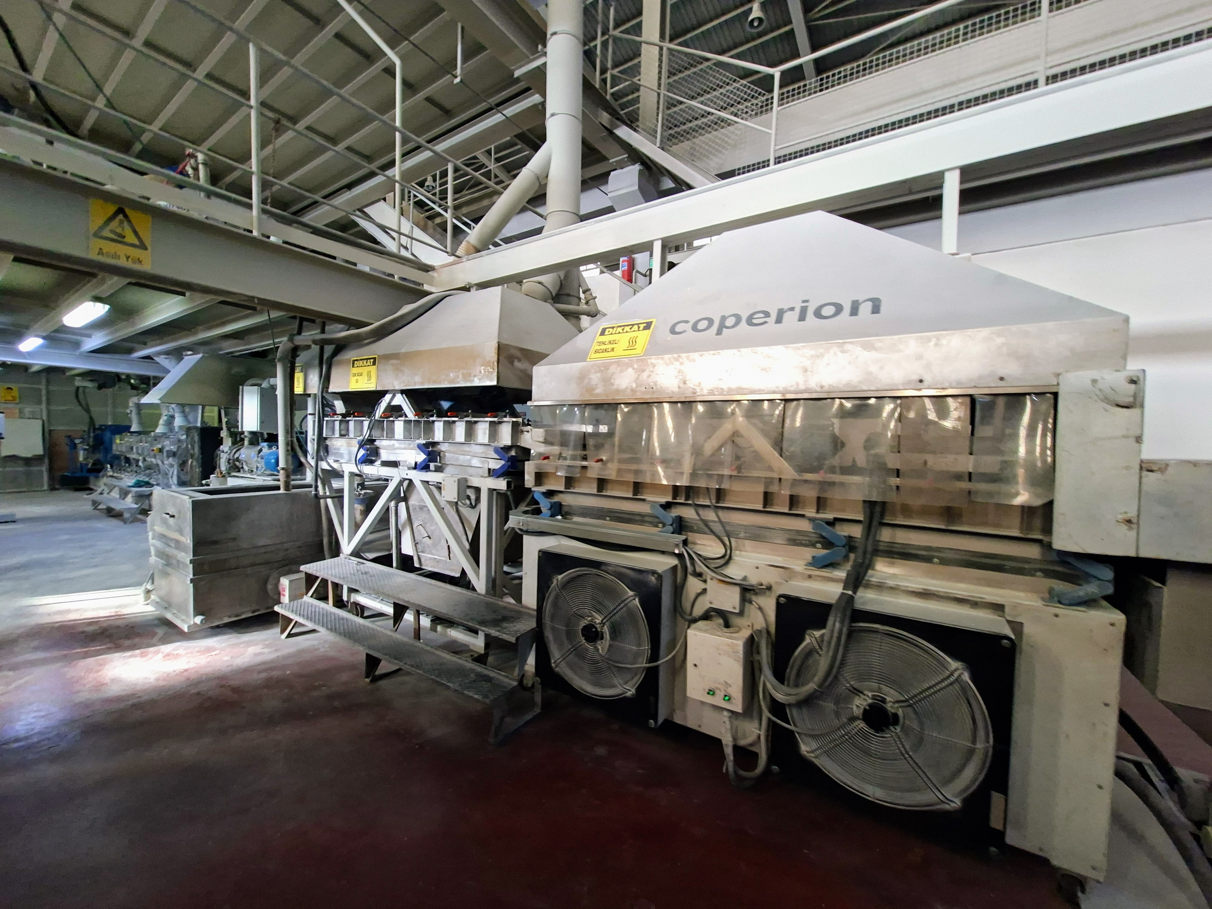 Coperion ekstrüzyon makinesi plastik compound üretim hattında